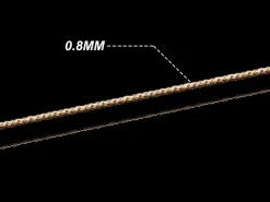 10 mètres de fil de cuivre texturé - doré brillant - 0,8 mm