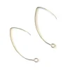 1 paire de boucles d'oreilles dormeuses simples - argenté