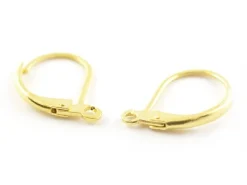 1 paire de boucles d'oreilles dormeuses - couleur or