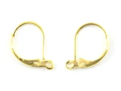 1 paire de boucles d'oreilles dormeuses - couleur or