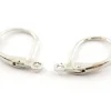 1 paire de boucles d'oreilles dormeuses argentées