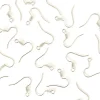 10 paires de boucles d'oreilles crochets - argenté