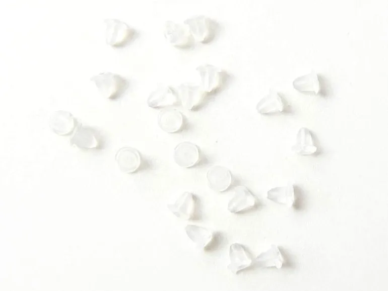 10 Paires de fermoirs pour bijoux d'oreilles - silicone