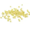 100 perles à écraser couleur or - 1 mm