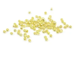 100 perles à écraser couleur or - 1 mm