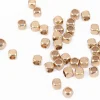 20 perles cubes aux bords arrondis - laiton sans placage - 2,5 mm