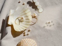 20 perles de culture - forme graine - 8/9 mm