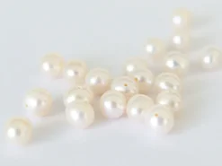 20 perles de culture - rondes- 6/7 mm