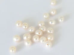 20 perles de culture - rondes- 6/7 mm