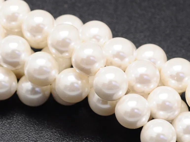20 perles effet culture rondes - 8 mm