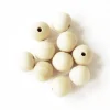 10 perles en bois - Ronde 18 mm