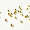 100 perles en métal dorées - 2,4 mm
