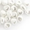 20 perles en plastique imitation perles de culture - forme irrégulière - 10 x 11 mm
