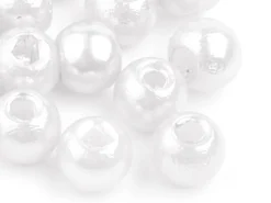 10 perles en plastique imitation perles de culture - 12 mm