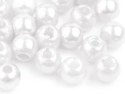 100 perles en plastique imitation perles de culture - 4 mm
