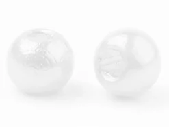 100 perles en plastique imitation perles de culture - 4 mm