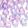 20 perles en verre - étoiles violet dégradé - 8 mm
