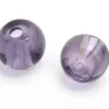 50 perles en verre rondes 4 mm - prune