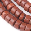 100 perles heishi naturelles 4 mm - jaspe rouge