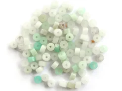 100 perles heishi naturelles 4 mm - amazonite