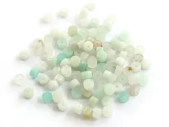100 perles heishi naturelles 4 mm - amazonite