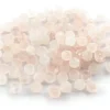 100 perles heishi naturelles 4 mm - quartz rose