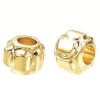 10 perles lanternes intercalaires - doré à l'or fin 18k - 3 x 2,5 mm