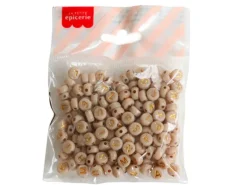 200 perles lettres dorées – Avoine