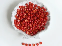 200 perles lettres dorées – Bois de Rose