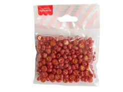 200 perles lettres dorées – Bois de Rose