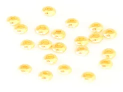 20 perles rondelles arrondies en laiton doré - 5 mm