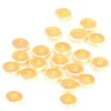20 perles rondelles heishi arrondies en laiton doré - 6x2 mm