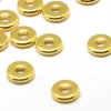 20 perles rondelles plates en laiton doré 6x1 mm