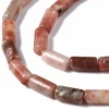 20 perles tube/colonne en jaspe - 6 x 3 mm