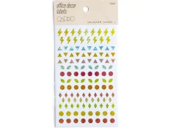 3 planches de stickers - formes holographiques 1