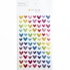 4 planches de stickers - cœurs fins holographiques