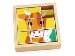 3 puzzles en bois - Animoroll - 9 pièces