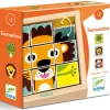3 puzzles en bois - Tournanimo - 9 pièces