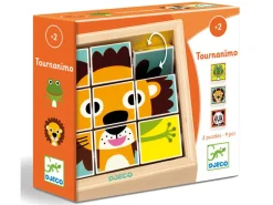 3 puzzles en bois - Tournanimo - 9 pièces