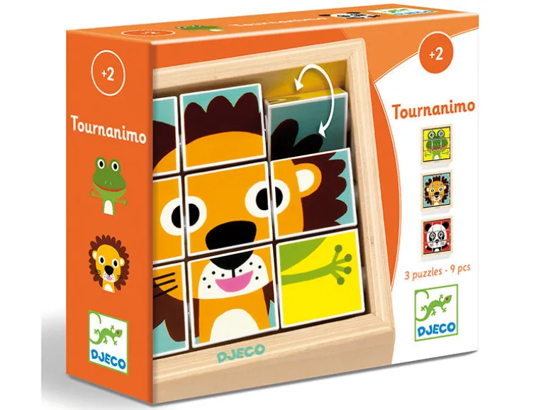 3 puzzles en bois - Tournanimo - 9 pièces
