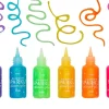 6 stylos colle à paillettes - rainbow sparkle