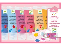 6 tubes de peinture à doigts Sweet
