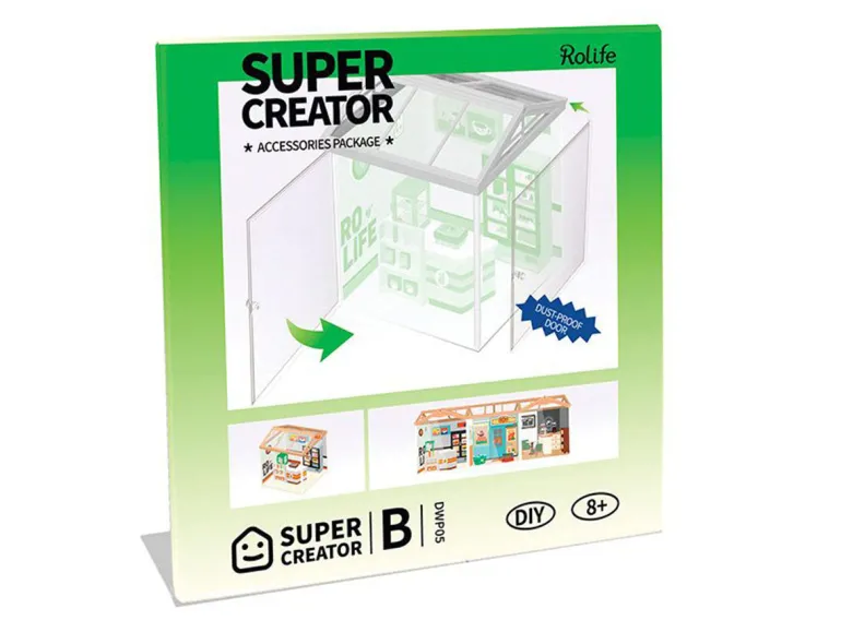 Accessoire Super Creator Porte anti-poussière pour maquette DIY Serie B - Rolife
