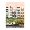 Affiche aquarelle - Amsterdam - 18 x 24 cm -ATWS