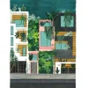 Affiche aquarelle - Immeubles - 29,7 x 39,7 cm - ATWS