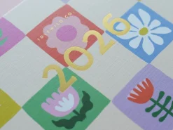 Agenda 2026 à couverture rigide - Motif à carreaux floraux - Idlewild