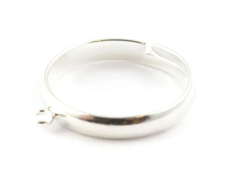 Bague avec anneau - couleur argenté clair
