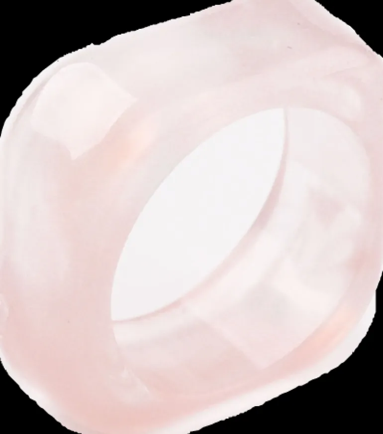 Bague en résine carrée - Rose