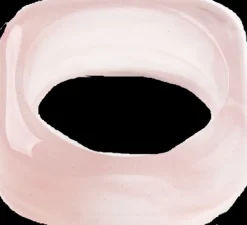 Bague en résine carrée - Rose