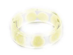 Bague en résine époxy transparente - Citron